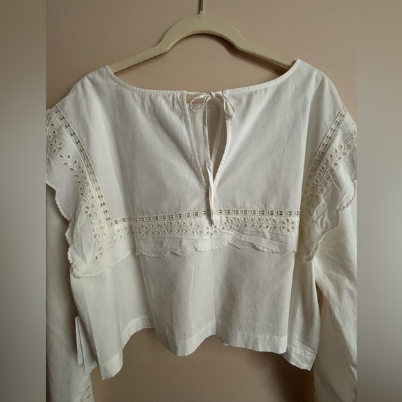 TREASURE & BOND Cutwork Yoke Crop
Cotton Blouse Ivory XL NWT Nordstrom SOLD OUT - Picture 5 of 16
